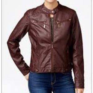 Faux Leather Moto Jacket NWT
